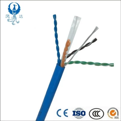 Produttore Cavo di rete CAT6 UTP da 305 m Prezzo basso per interni/esterni Fluk E Pass 4pr 23 AWG Rollo De Cable UTP CAT6 CAT6A